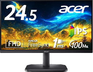 UM.KE1EE.E01, Acer Display EK251QEbi 24.5" FHD 100Hz IPS, 1ms,250 cd/m², 1000:1, 16.7 M, (2x2W), VGA, HDMI