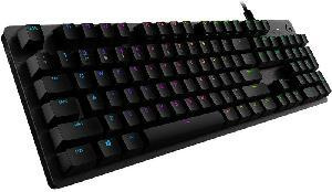 G512, LOGITECH Corded LIGHTSYNC Mechanical Gaming Keyboard CARBON-TACTILE RUS Keyboard USB(L920-009351)