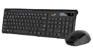 SlimStar 8230, Genius Black Wireless BT keyboard and mouse combo-Dual mode with Bluetooth and 2.4Ghz