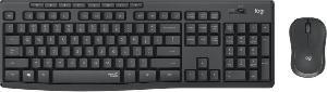 MK295, Logitech Silent Wireless 2.4GHz Combo keyboard and mouse - GRAPHITE EN/RUS USB 1Y (L920-009807)