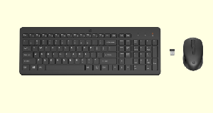 HP 330 Wireless Mouse and Keyboard, Black