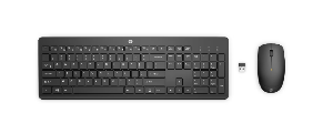 HP 230 Wireless Mouse and Keyboard Combo, 2.4GHz, 1600 dpi, Black