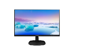 243V7QDAB/01, Philips monitor 23,8" 1920x1080, 75Hz, IPS, 4 ms, 178º /178º, 250 cd/m², 16.7 M, 2 W x 2, VESA, DVI-D VGA HDMI